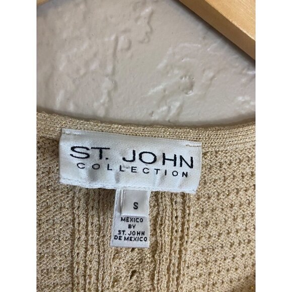 St John Collection Women's Beige Wool Blend Tank - Small - Picture 2 of 10